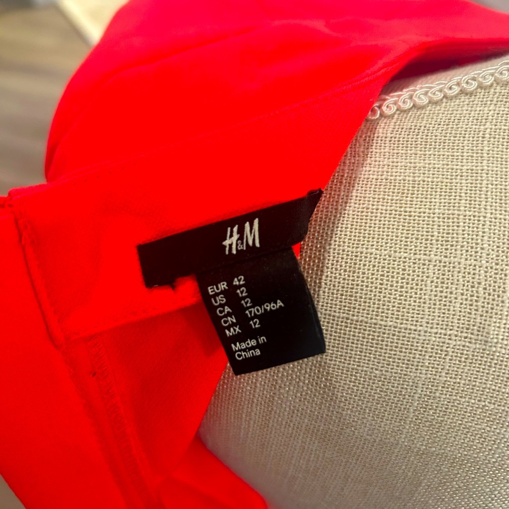 H&M US 10 *NEON Pink* Zip up Dress